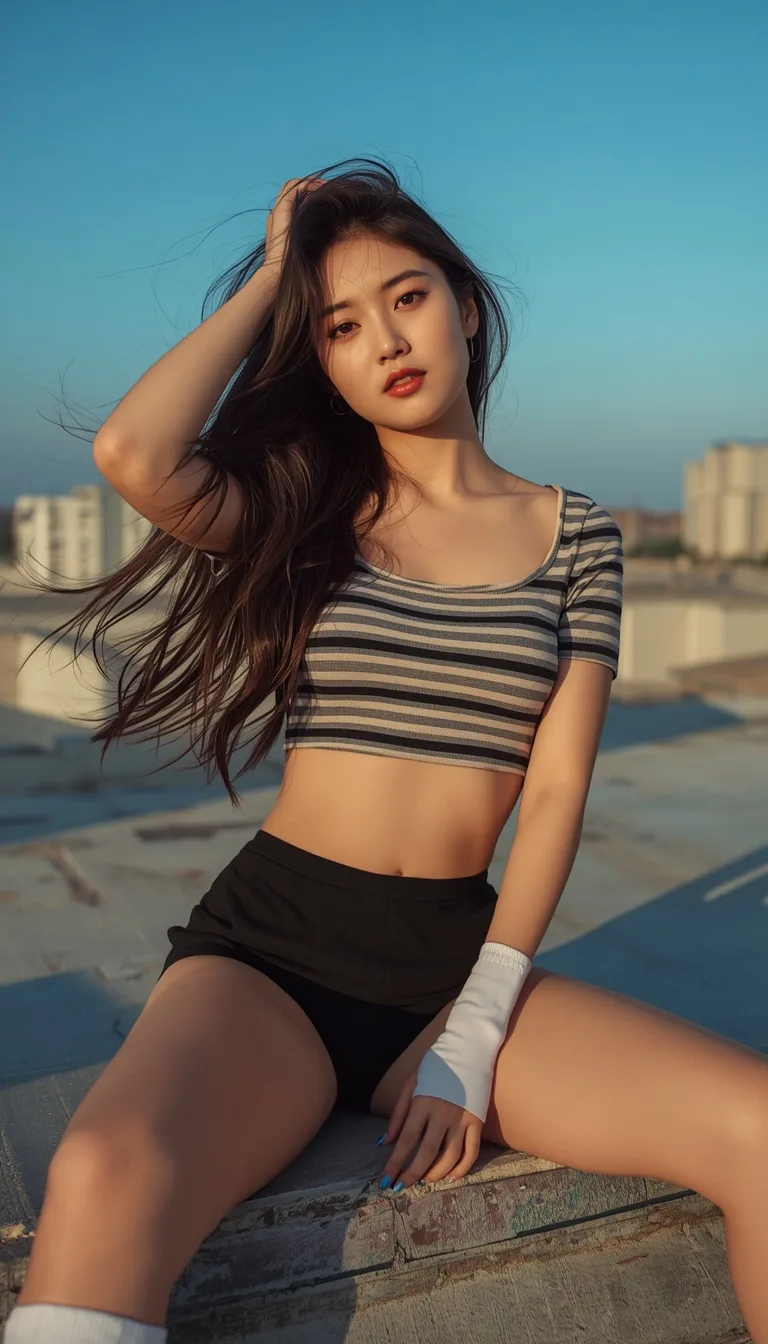 Woman on the rooftop2