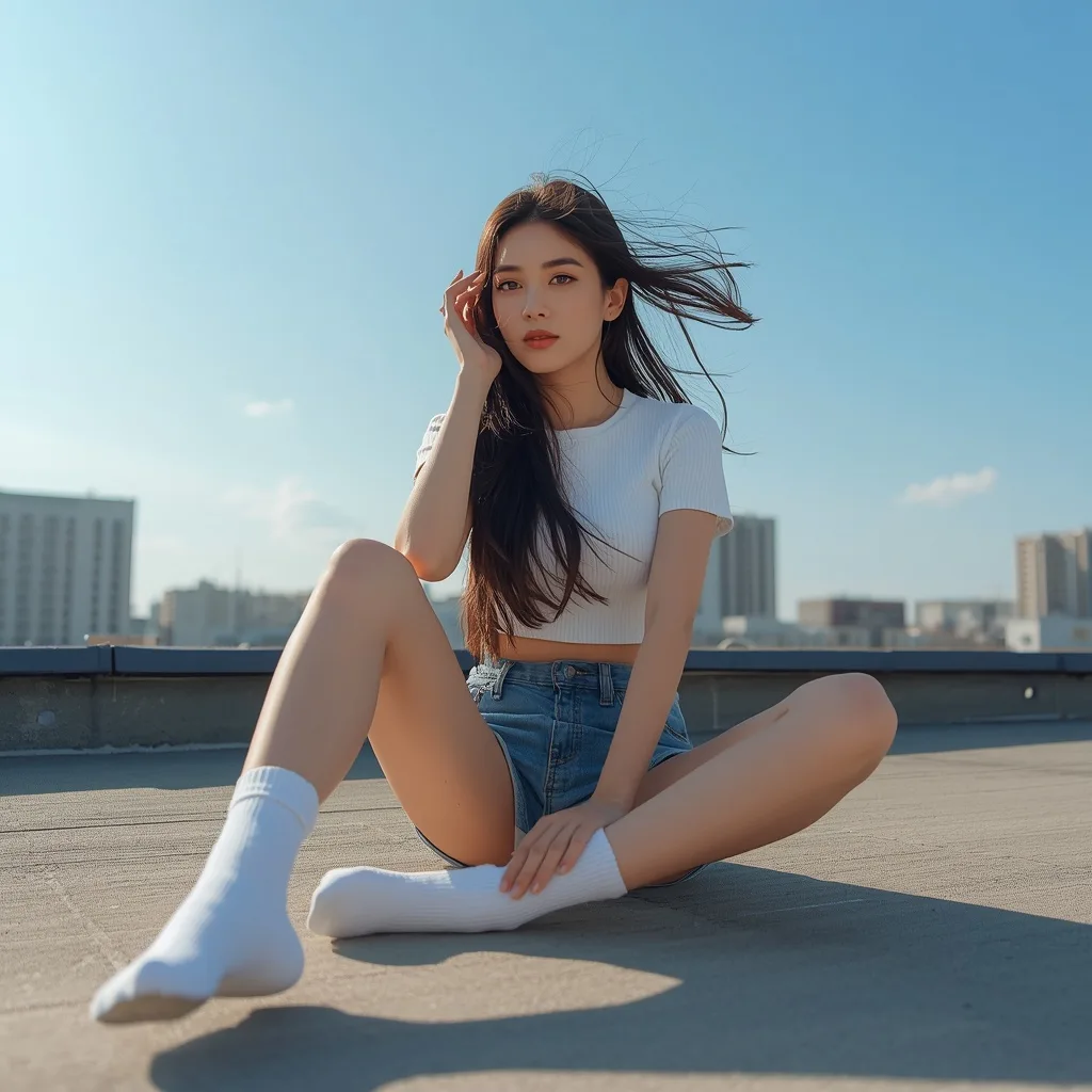 Rooftop Woman 6